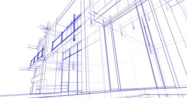 minimal geometrik şekiller, mimari çizgiler