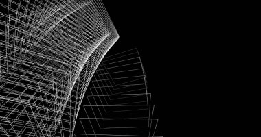 soyut mimari duvar kağıdı tasarımı, dijital konsept arkaplan