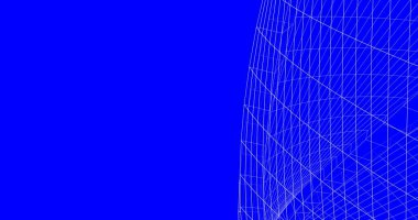 Mimari sanat konseptinde soyut çizgiler, minimum geometrik şekiller. 