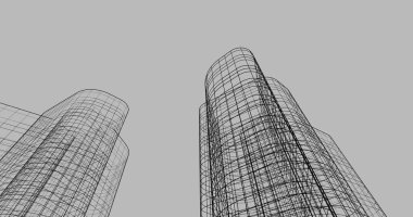 soyut mimari duvar kağıdı tasarımı, dijital konsept arkaplan