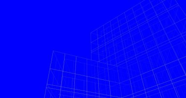 Mimari sanat konseptinde soyut çizgiler, minimum geometrik şekiller. 