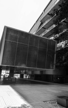 Mimari sanat konseptinde soyut çizgiler, minimum geometrik şekiller. 