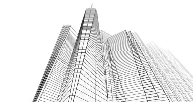 soyut mimari duvar kağıdı tasarımı, dijital konsept arkaplan