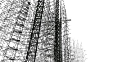 soyut mimari duvar kağıdı tasarımı, dijital konsept arkaplan