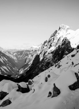 Dağların manzarası, doğa arkaplanı