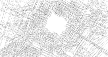 soyut mimari duvar kağıdı tasarımı, dijital konsept arkaplan