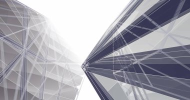 minimal geometrik mimari binalar tasarımı