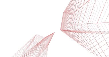 soyut mimari duvar kağıdı tasarımı, dijital konsept arkaplan