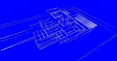soyut mimari duvar kağıdı tasarımı, dijital konsept arkaplan
