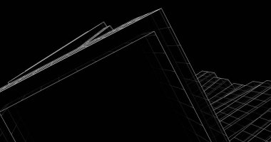 soyut mimari duvar kağıdı tasarımı, dijital konsept arkaplan