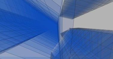 minimal geometrik şekiller, mimari çizgiler