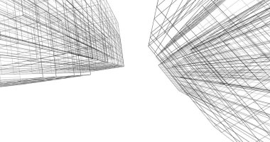 soyut mimari duvar kağıdı tasarımı, dijital konsept arkaplan