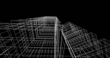 soyut mimari duvar kağıdı tasarımı, dijital konsept arkaplan