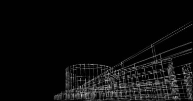 soyut mimari duvar kağıdı tasarımı, dijital konsept arkaplan