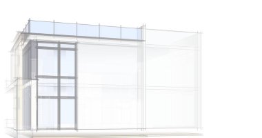 soyut mimari duvar kağıdı tasarımı, dijital konsept arkaplan