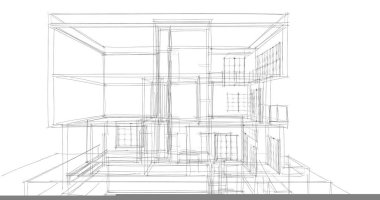 soyut mimari duvar kağıdı tasarımı, dijital konsept arkaplan