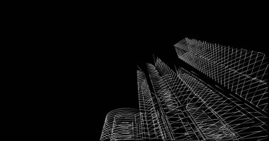 soyut mimari duvar kağıdı tasarımı, dijital konsept arkaplan