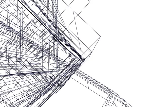 Abstrakcyjny Projekt Tapety Architektonicznej Cyfrowe Tło Koncepcyjne — Zdjęcie stockowe