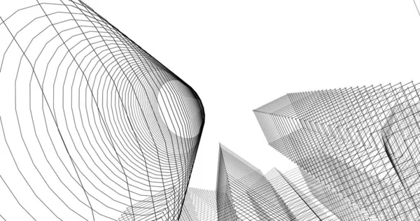 Абстрактный Архитектурный Дизайн Обоев Цифровой Концепт Фон — стоковое фото