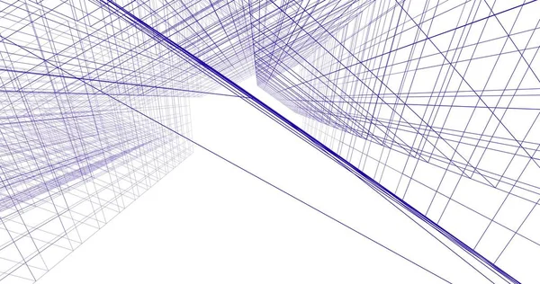 Αφηρημένη Αρχιτεκτονική Ταπετσαρία Σχεδιασμό Ψηφιακή Έννοια Φόντο — Φωτογραφία Αρχείου