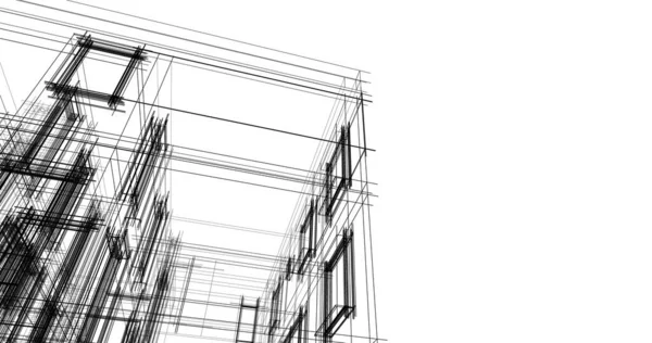 Architecture Building Illustration Background — Stock Photo, Image