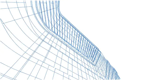 Formas Geométricas Del Edificio Arquitectónico — Foto de Stock