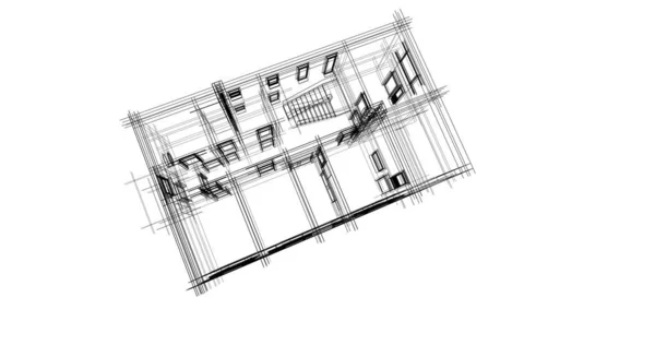 几何建筑的设计 — 图库照片