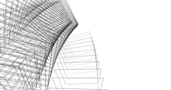 Abstrakcyjny Projekt Tapety Architektonicznej Cyfrowe Tło Koncepcyjne — Zdjęcie stockowe