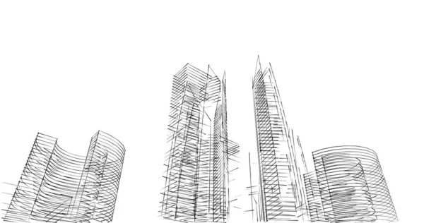 Абстрактный Архитектурный Дизайн Обоев Цифровой Концепт Фон — стоковое фото