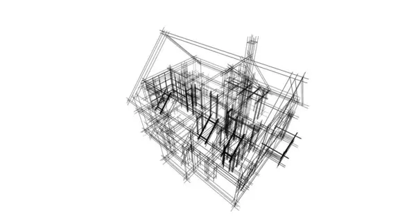 Minimális Geometriai Építészeti Tervezés — Stock Fotó