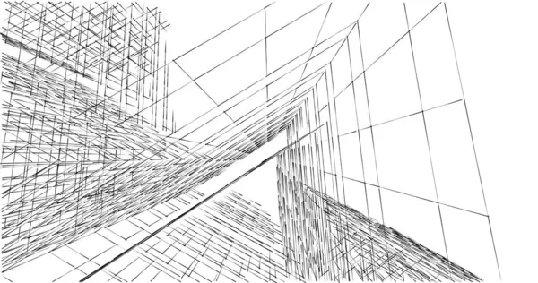 Абстрактный Архитектурный Дизайн Обоев Цифровой Концепт Фон — стоковое фото