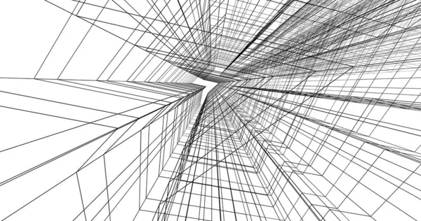 Абстрактный Архитектурный Дизайн Обоев Цифровой Концепт Фон — стоковое фото