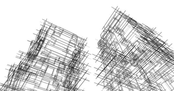 Абстрактный Архитектурный Дизайн Обоев Цифровой Концепт Фон — стоковое фото