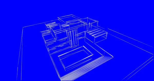 Абстрактный Архитектурный Дизайн Обоев Цифровой Концепт Фон — стоковое фото
