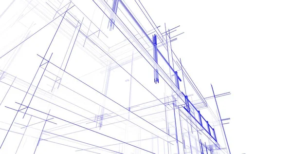 Minimális Geometriai Formák Építészeti Vonalak — Stock Fotó