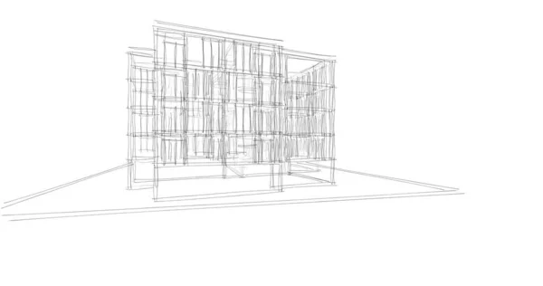 Абстрактный Архитектурный Дизайн Обоев Цифровой Концепт Фон — стоковое фото
