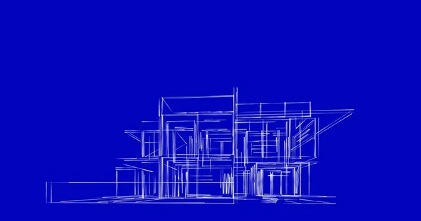 Disegno Astratto Carta Parati Architettonica Sfondo Concetto Digitale — Foto Stock