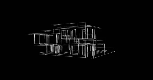 Formas Geométricas Mínimas Líneas Arquitectónicas — Foto de Stock