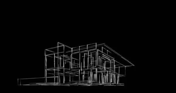 Formas Geométricas Mínimas Líneas Arquitectónicas —  Fotos de Stock