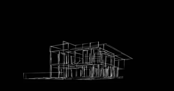 Formas Geométricas Mínimas Líneas Arquitectónicas —  Fotos de Stock