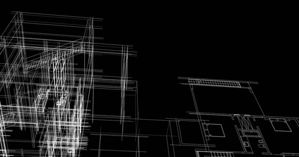 Абстрактный Архитектурный Дизайн Обоев Цифровой Концепт Фон — стоковое фото