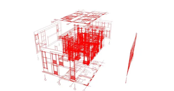 Abstrakcyjny Projekt Tapety Architektonicznej Cyfrowe Tło Koncepcyjne — Zdjęcie stockowe