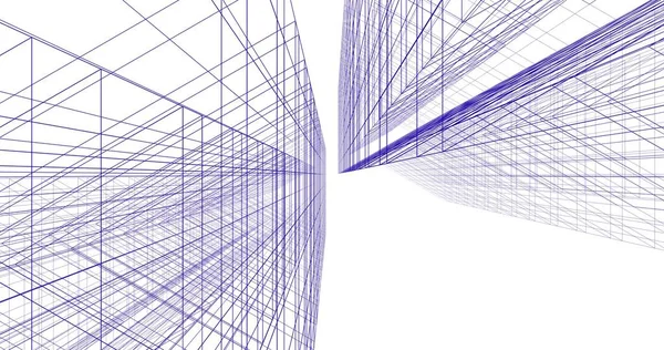 Абстрактный Архитектурный Дизайн Обоев Цифровой Концепт Фон — стоковое фото