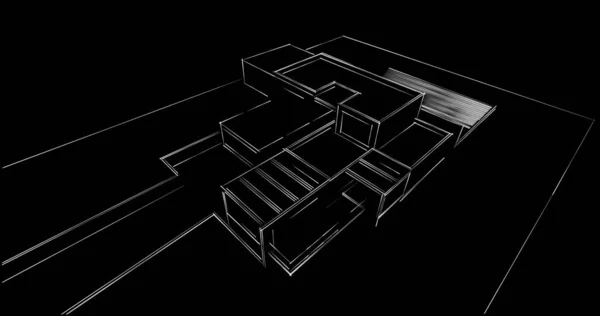 Abstrakcyjny Projekt Tapety Architektonicznej Cyfrowe Tło Koncepcyjne — Zdjęcie stockowe