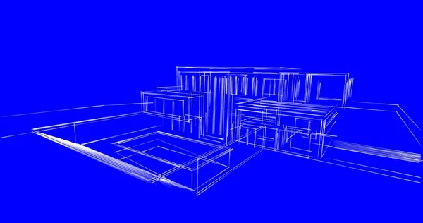 Abstrakcyjny Projekt Tapety Architektonicznej Cyfrowe Tło Koncepcyjne — Zdjęcie stockowe