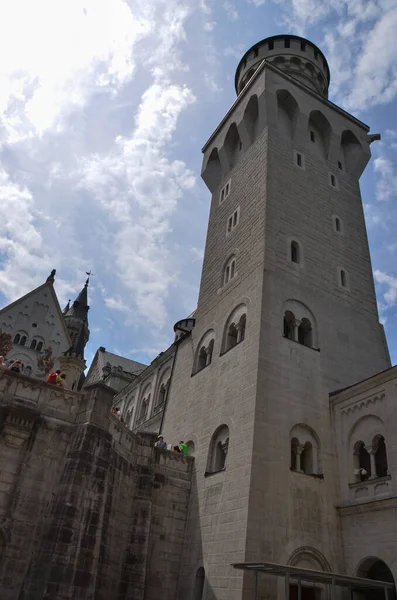 Castelo Velho Com Torre Tiro Arquitetônico — Fotografia de Stock