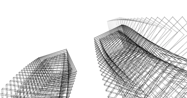 Абстрактный Архитектурный Дизайн Обоев Цифровой Концепт Фон — стоковое фото