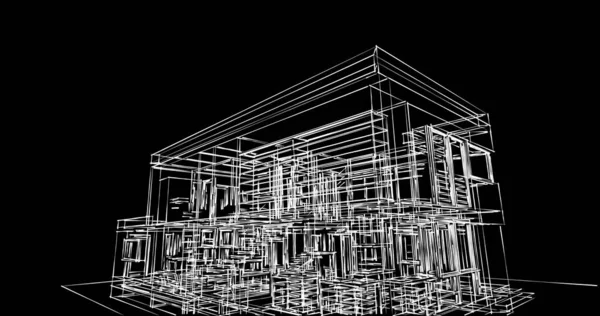 Abstrakcyjny Projekt Tapety Architektonicznej Cyfrowe Tło Koncepcyjne — Zdjęcie stockowe