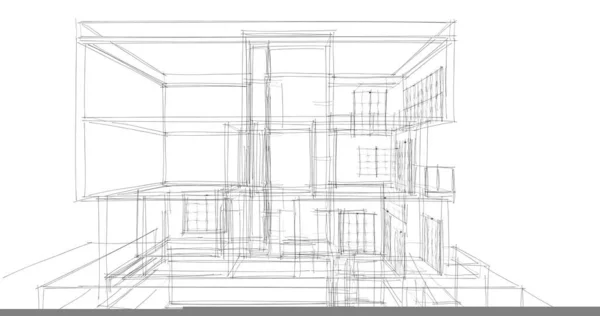Абстрактный Архитектурный Дизайн Обоев Цифровой Концепт Фон — стоковое фото