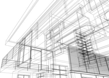 minimal geometrik şekiller, mimari çizgiler